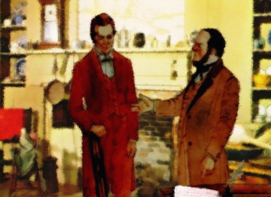 Joseph Smith and Martin Harris with Caractors by grindael.